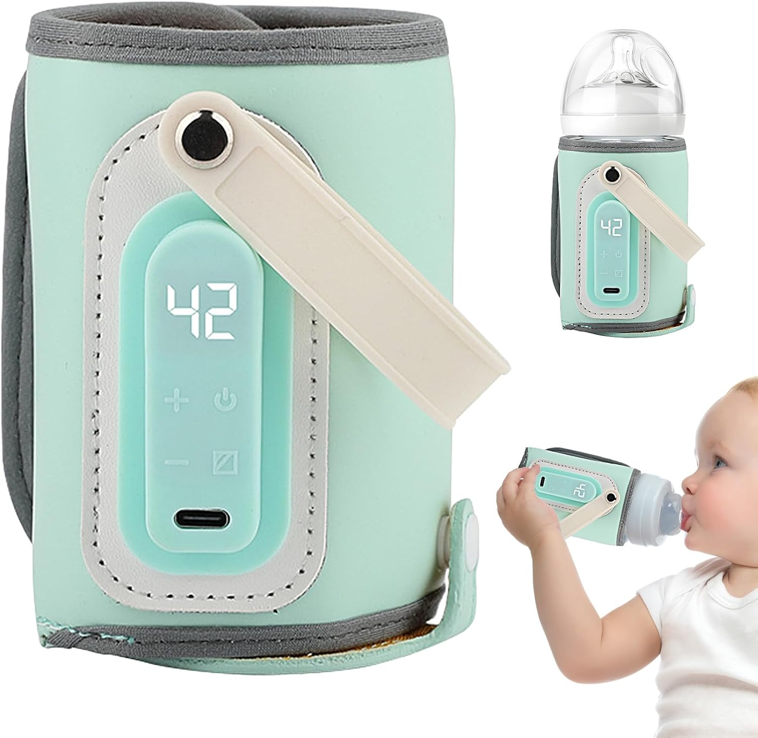 Aquecedor de Mamadeira Portátil USB para Leite Materno Infantil 9 Aquecedor de Mamadeira Portátil USB para Leite Materno Infantil - Imagem 9