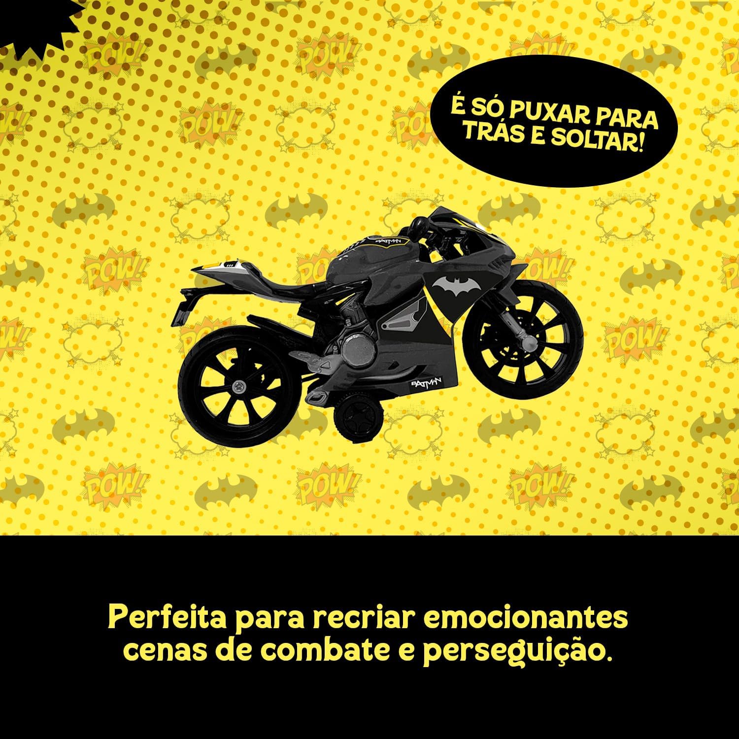 Moto Fricção Candide Batman Power Bike Brinquedo Infantil 4 Moto Fricção Candide Batman Power Bike Brinquedo Infantil - Imagem 4