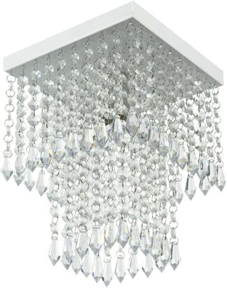 Lustre Plafon Marryluz Marrycrilic Cristal Acrilico Branco