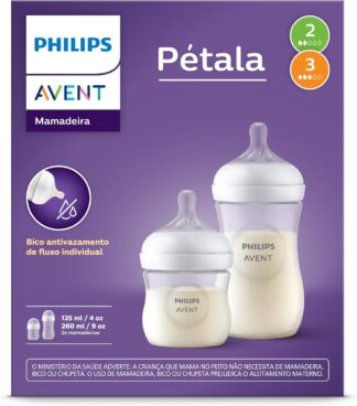 Mamadeira Philips Avent Pétala 3.0 Kit 125ml + 260ml Anticólica