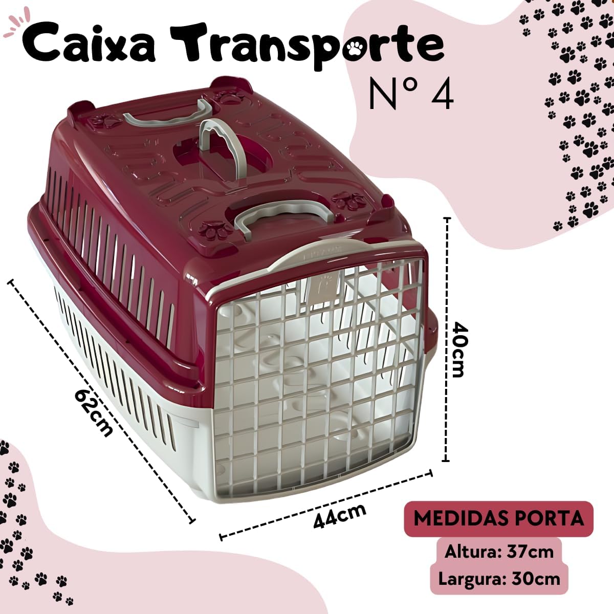 Caixa de Transporte MMA Pet N4 para Cachorro de Médio Porte 2 Caixa de Transporte MMA Pet N4 para Cachorro de Médio Porte - Imagem 2