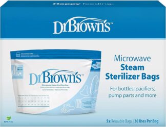 Saco Esterilizador a Vapor Dr. Brown's 960 para Micro-ondas
