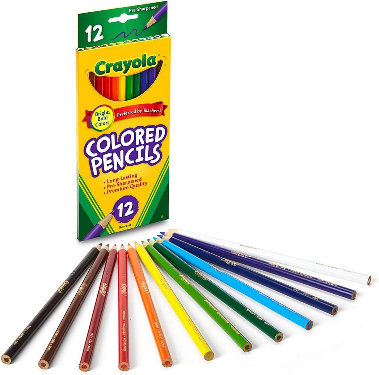 Lápis de Cor Crayola Longo 12 Unidades Escolar Profissional 2 Lápis de Cor Crayola Longo 12 Unidades Escolar Profissional - Imagem 2