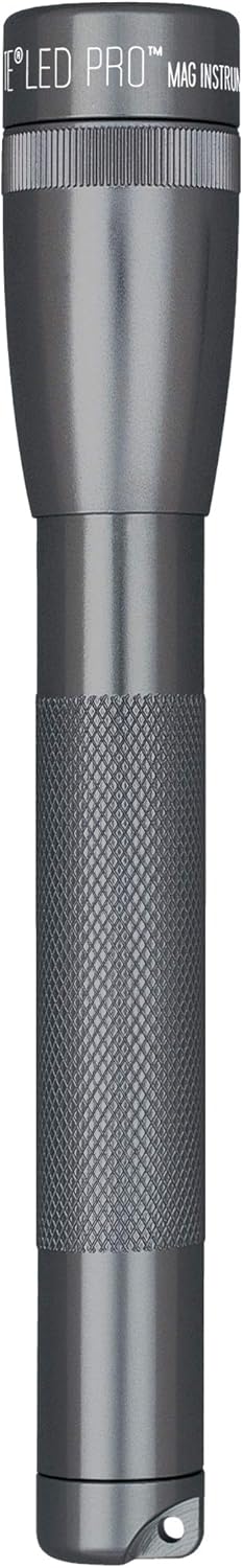 Lanterna LED Maglite Mini AA Cinza com Coldre e Pilhas