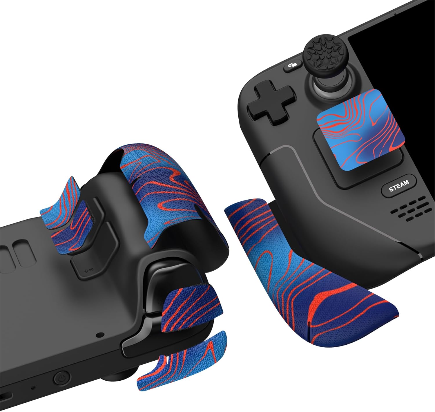 Kit Adesivos PlayVital Steam Deck Grip Antiderrapante Premium 3 Kit Adesivos PlayVital Steam Deck Grip Antiderrapante Premium - Imagem 3