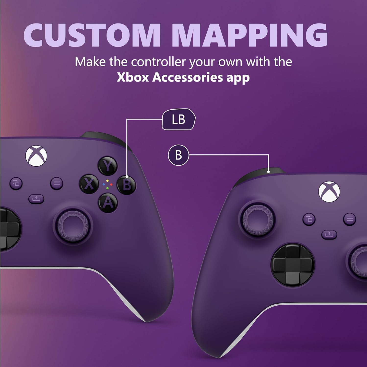 Controle Sem Fio Xbox Astral Purple para Jogos e PC 4 Controle Sem Fio Xbox Astral Purple para Jogos e PC - Imagem 4