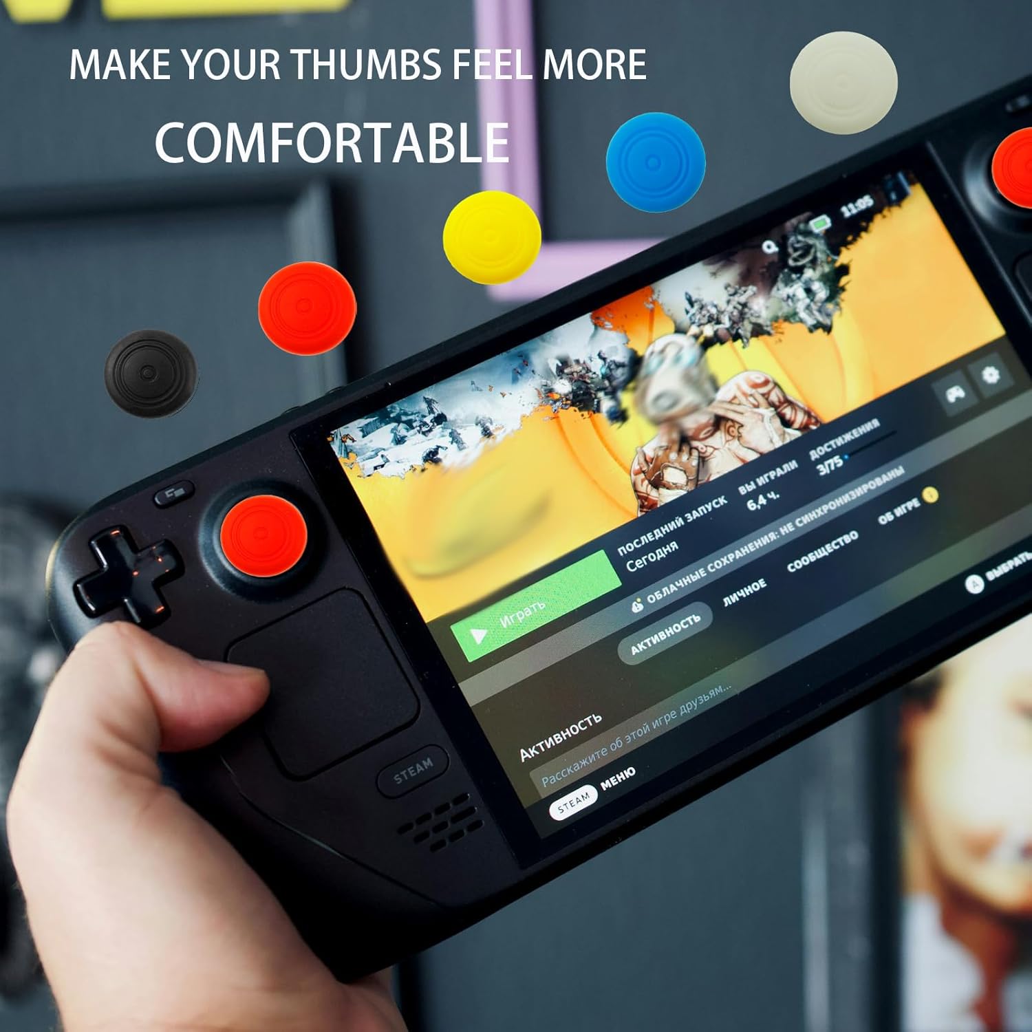 Kit 20 Capas de Silicone para Joystick Analógico Steam Deck 3 Kit 20 Capas de Silicone para Joystick Analógico Steam Deck - Imagem 3