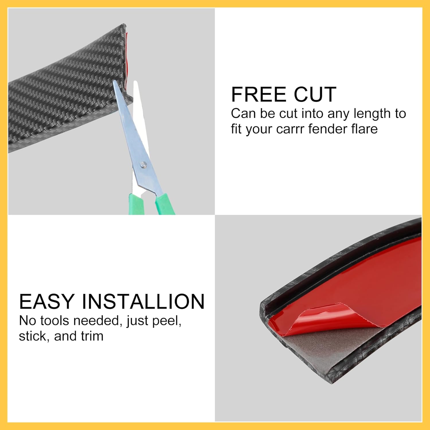 Protetor de Para-lama REPAIROCK Faixa Adesiva de Roda Carbono 6 Protetor de Para-lama REPAIROCK Faixa Adesiva de Roda Carbono - Imagem 6