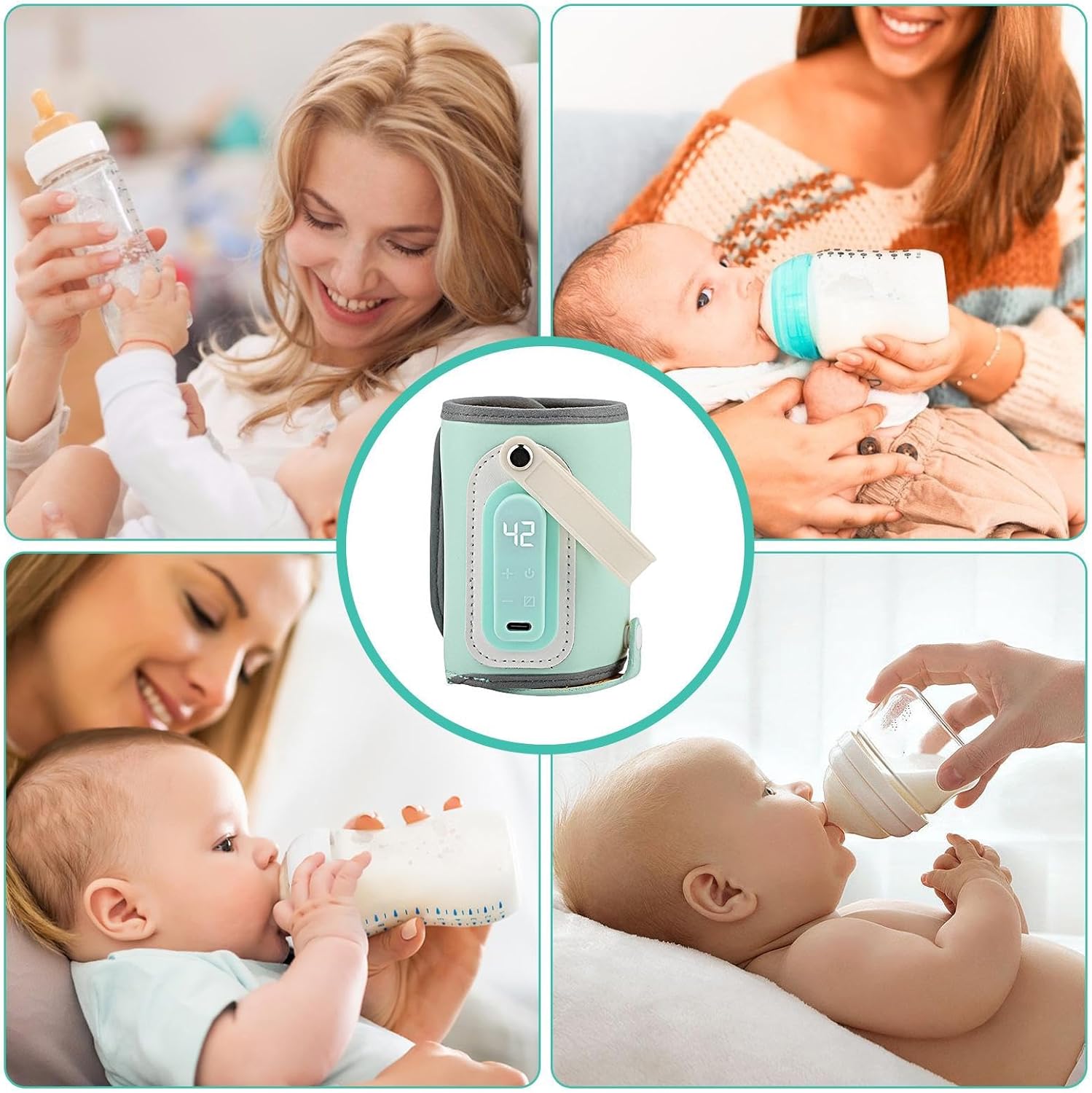 Aquecedor de Mamadeira Portátil USB para Leite Materno Infantil 4 Aquecedor de Mamadeira Portátil USB para Leite Materno Infantil - Imagem 4