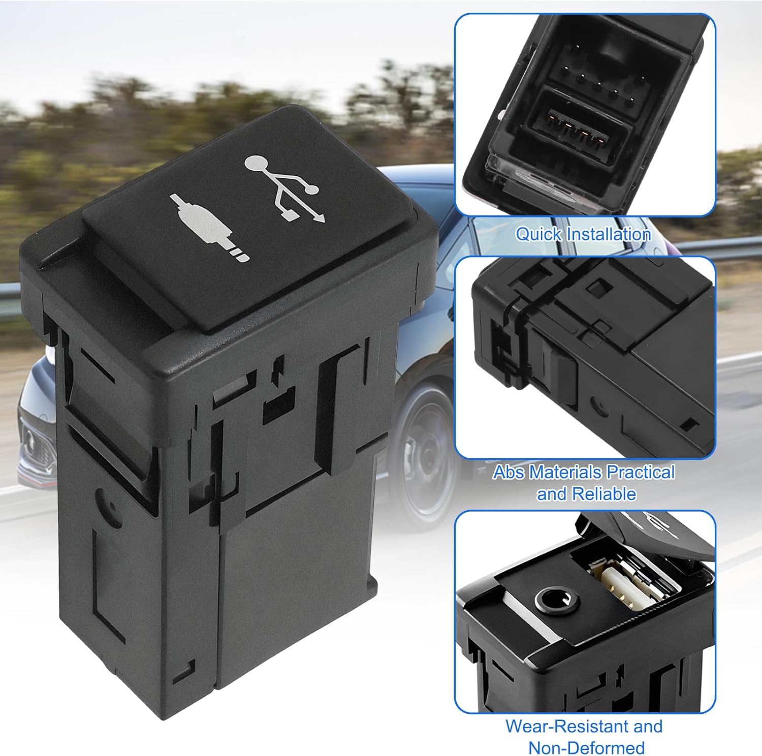 Adaptador USB e AUX AirheadStorm para Toyota 2014 a 2019 5 Adaptador USB e AUX AirheadStorm para Toyota 2014 a 2019 - Imagem 5
