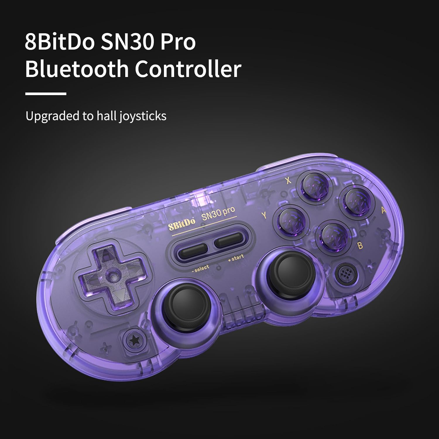Controle 8Bitdo SN30 Pro Bluetooth com Joystick Hall Purple 2 Controle 8Bitdo SN30 Pro Bluetooth com Joystick Hall Purple - Imagem 2