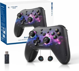 Controle Gamer AceGamer Aurora II Wireless Bluetooth Multiplataforma