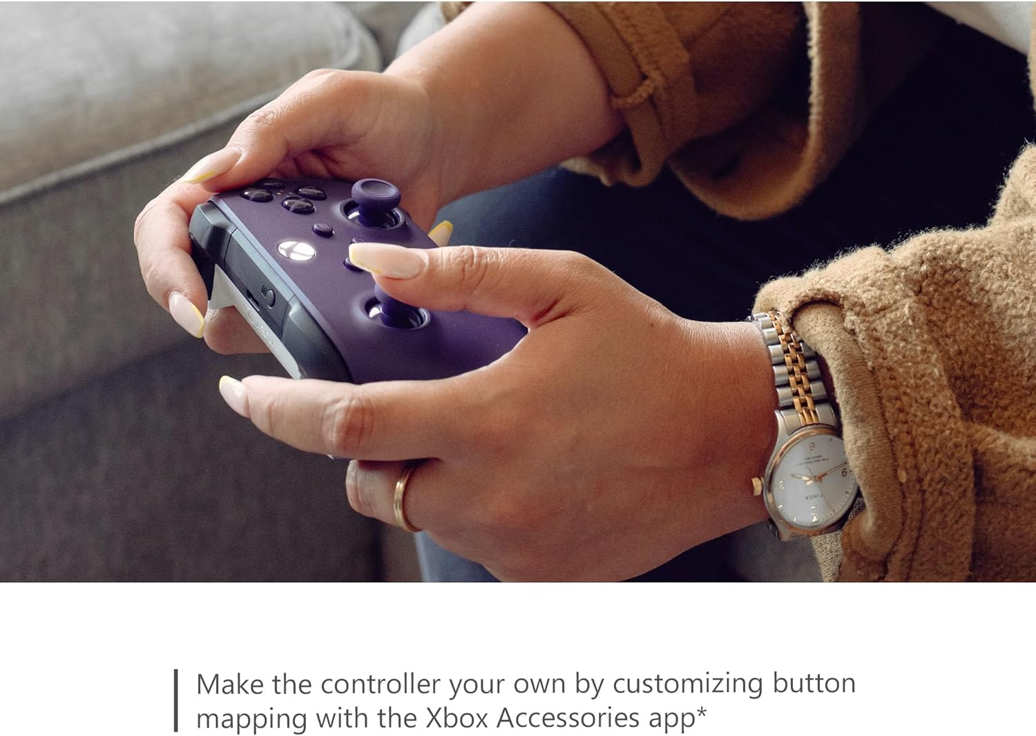 Controle Sem Fio Xbox Astral Purple para Jogos e PC 7 Controle Sem Fio Xbox Astral Purple para Jogos e PC - Imagem 7