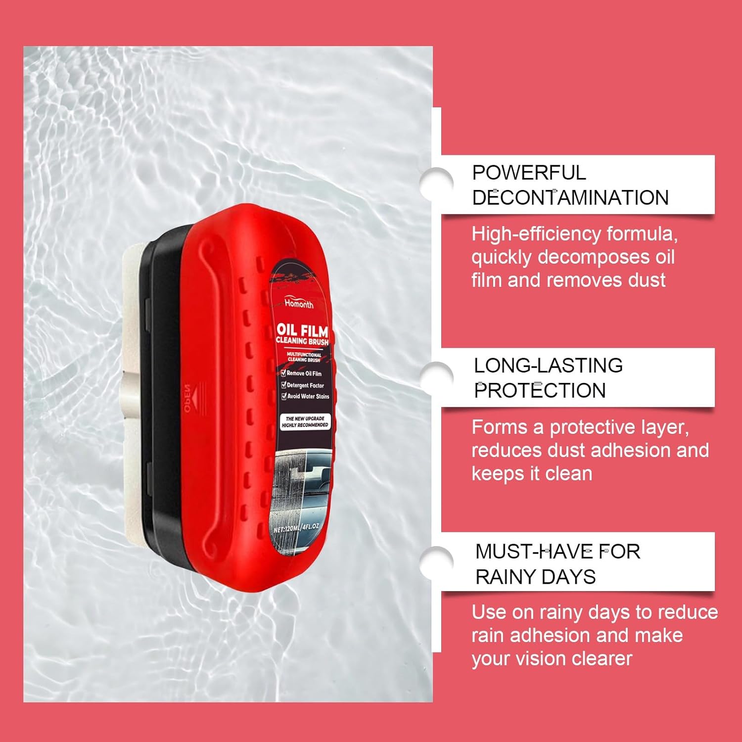 Escova de Limpeza Lafoxla Automotive para Filme de Óleo Vidro 7 Escova de Limpeza Lafoxla Automotive para Filme de Óleo Vidro - Imagem 7