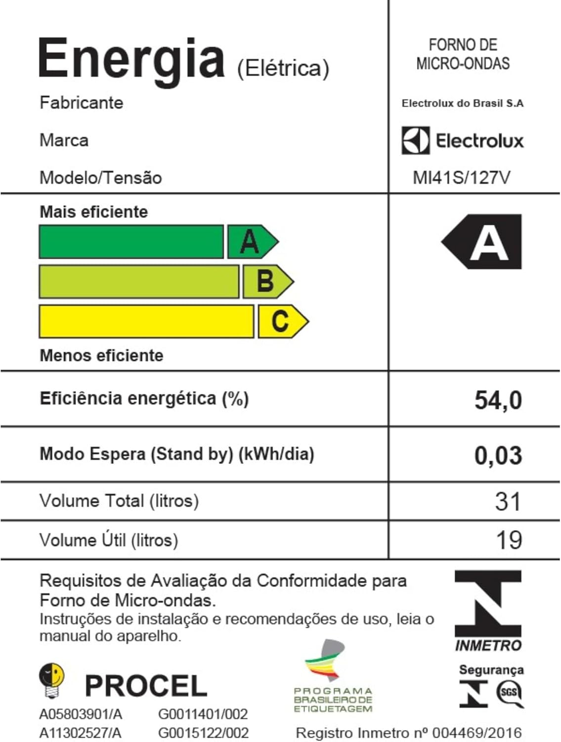 Micro-ondas Electrolux MI41S 31L Inox Painel Integrado Tira Odor 7 Micro-ondas Electrolux MI41S 31L Inox Painel Integrado Tira Odor - Imagem 7