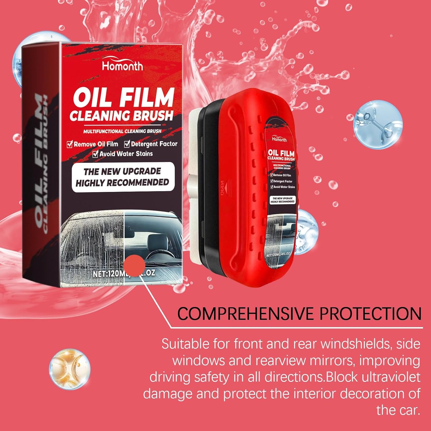 Escova de Limpeza Lafoxla Automotive para Filme de Óleo Vidro 3 Escova de Limpeza Lafoxla Automotive para Filme de Óleo Vidro - Imagem 3