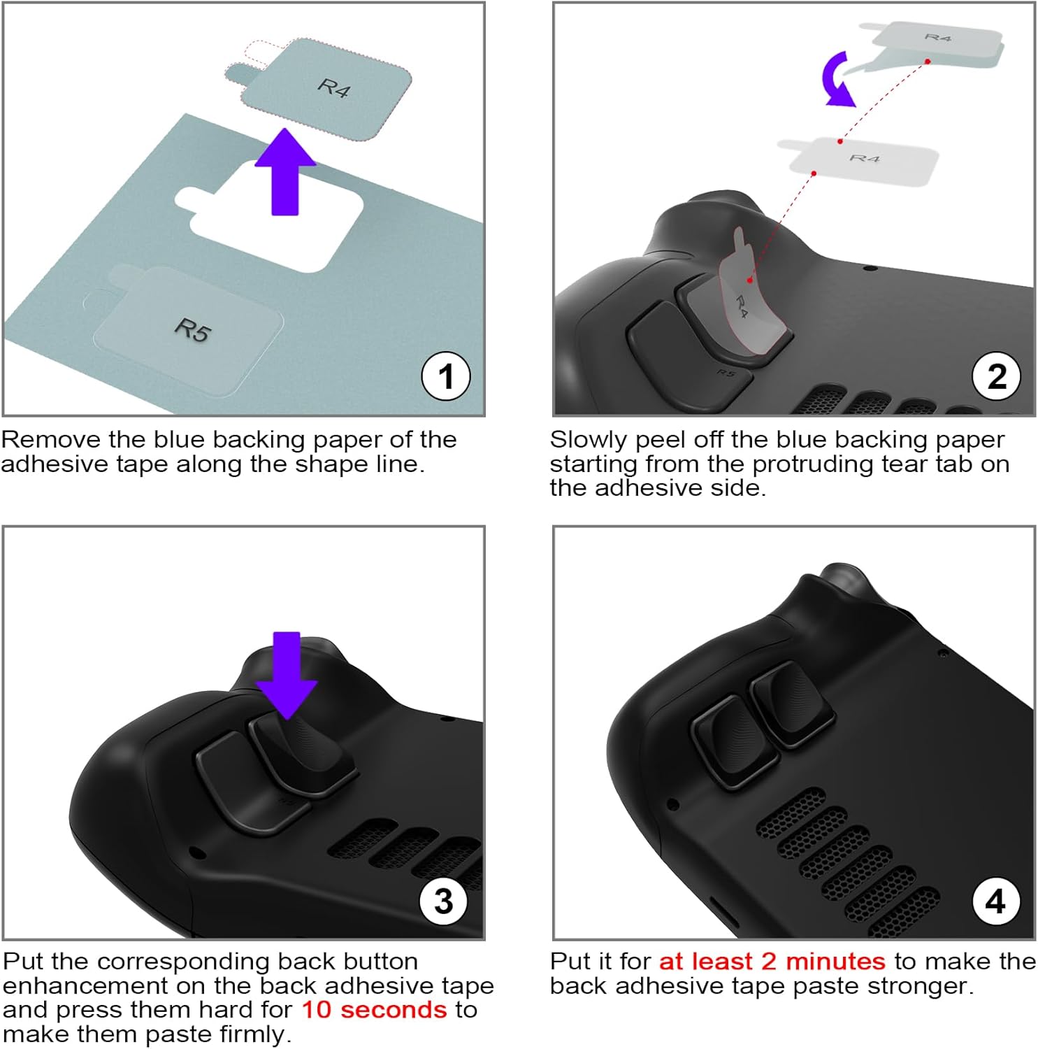 Kit Botões PlayVital Steam Deck OLED e LCD Melhoria de Gatilho 7 Kit Botões PlayVital Steam Deck OLED e LCD Melhoria de Gatilho - Imagem 7