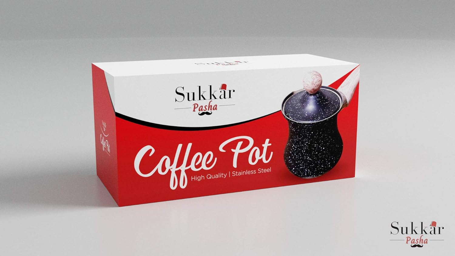 Cafeteira Turca Sukkar Pasha Bakelite de Aço Inoxidável 350ml 5 Cafeteira Turca Sukkar Pasha Bakelite de Aço Inoxidável 350ml - Imagem 5