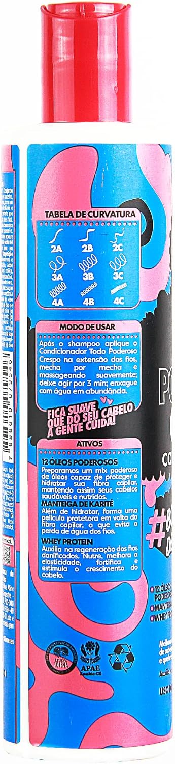 Condicionador Corpo Dourado Todo Poderoso Crespo Hidratação 3 Condicionador Corpo Dourado Todo Poderoso Crespo Hidratação - Imagem 3
