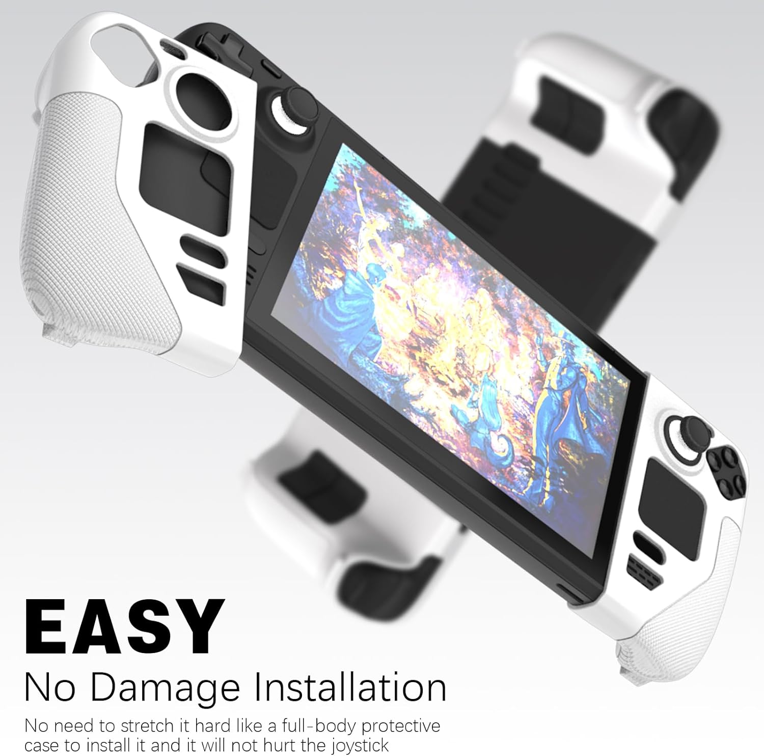 Capa Protetora AJKTHGE para Steam Deck Silicone Antiderrapante 2 Capa Protetora AJKTHGE para Steam Deck Silicone Antiderrapante - Imagem 2