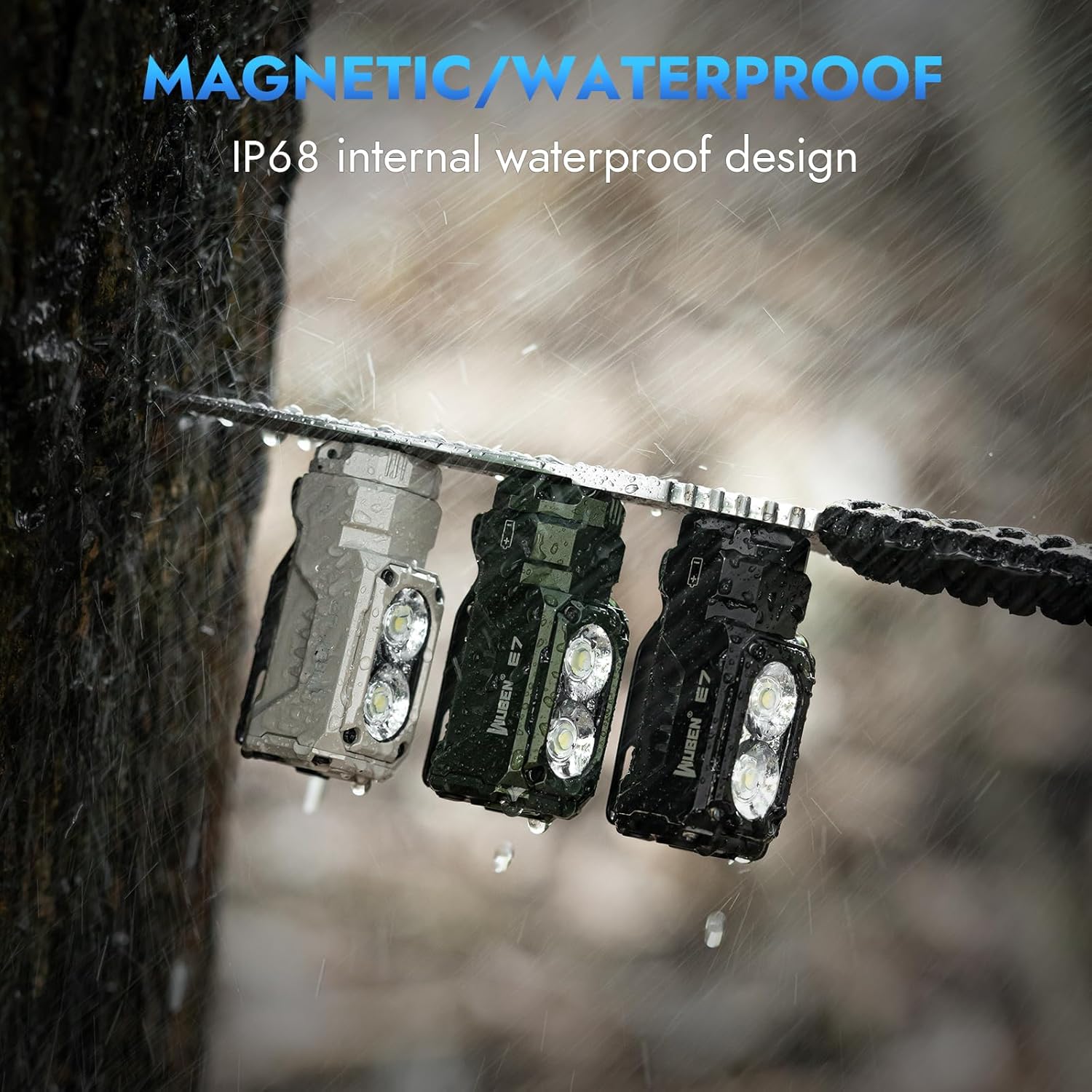 Lanterna Wuben E7 Recarregável LED 1800 Lúmens Portátil EDC 4 Lanterna Wuben E7 Recarregável LED 1800 Lúmens Portátil EDC - Imagem 4