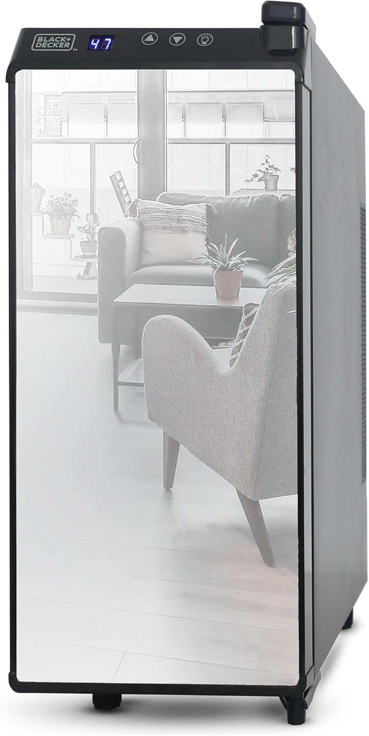 Adega Climatizada Black+Decker BD60336 para 12 Garrafas 1 Adega Climatizada Black+Decker BD60336 para 12 Garrafas