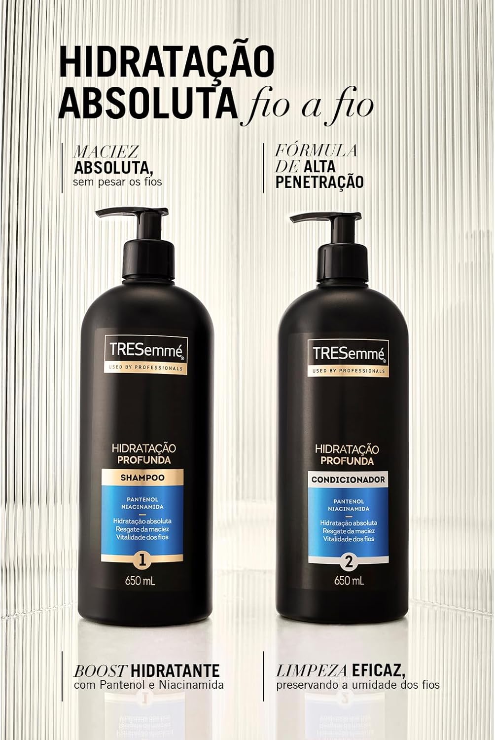 Condicionador TRESemmé Hidratação Profunda 650ml para Cabelos 5 Condicionador TRESemmé Hidratação Profunda 650ml para Cabelos - Imagem 5