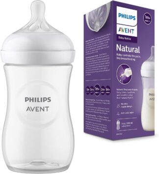 Mamadeira Philips Avent Pétala 3.0 260ml Azul Bico Fluxo Médio