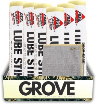 Lubrificante GROVE DEK-3H Door-Ease Stick 45g com Pano Microfibra