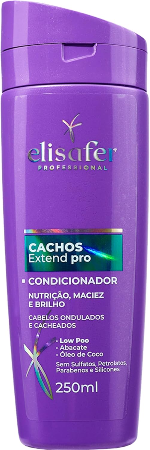 Condicionador Elisafer Extend Pro para Cabelos Cacheados 250ml 1 Condicionador Elisafer Extend Pro para Cabelos Cacheados 250ml
