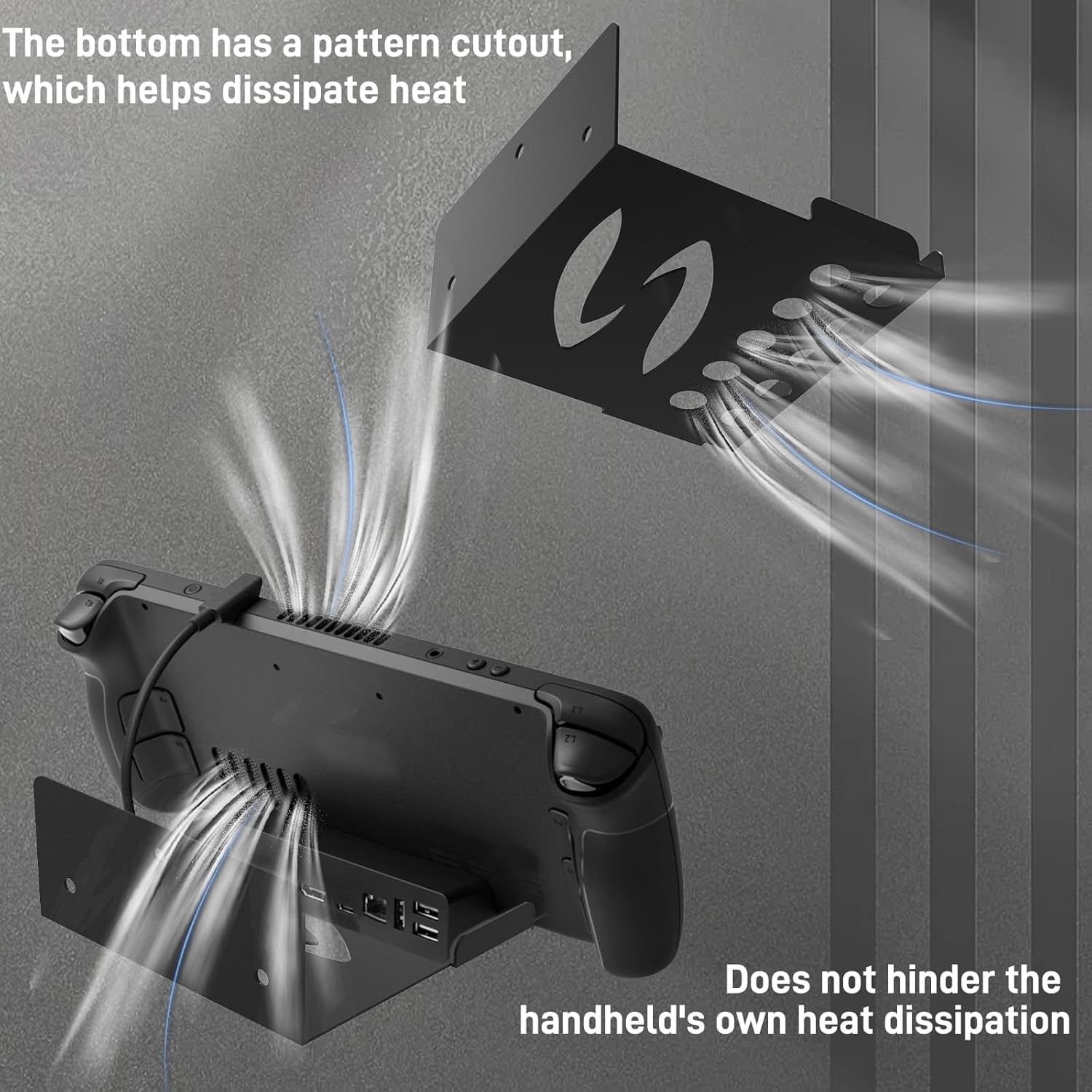 Suporte de Parede Yibeico para Dock Steam Deck Organizador 3 Suporte de Parede Yibeico para Dock Steam Deck Organizador - Imagem 3