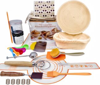 Cesta de Fermentação de Pão VnkloMes Sourdough Bread Proofing Basket