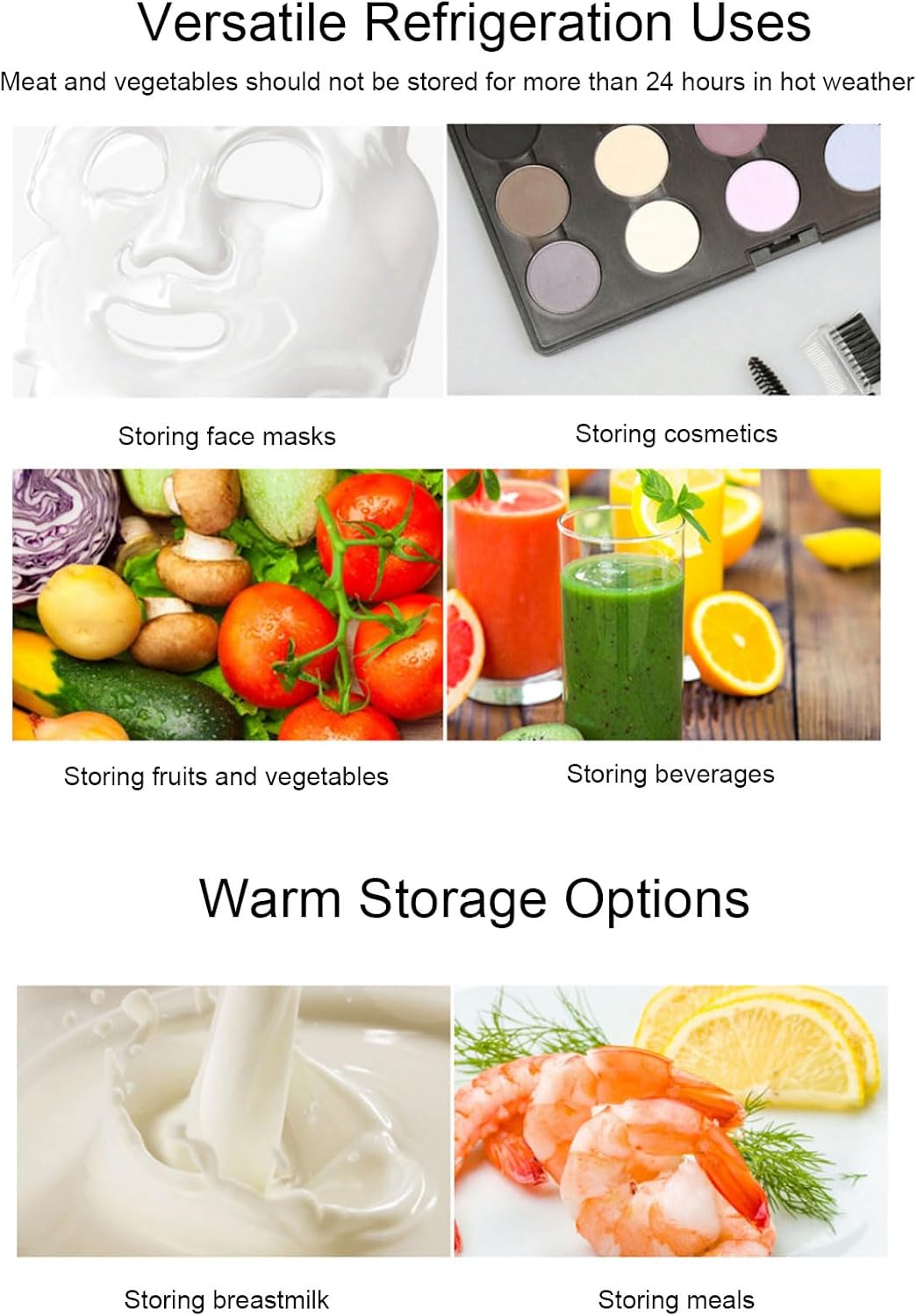 Geladeira para Skincare Zhjvihx com Espelho LED e 6L Portátil 4 Geladeira para Skincare Zhjvihx com Espelho LED e 6L Portátil - Imagem 4