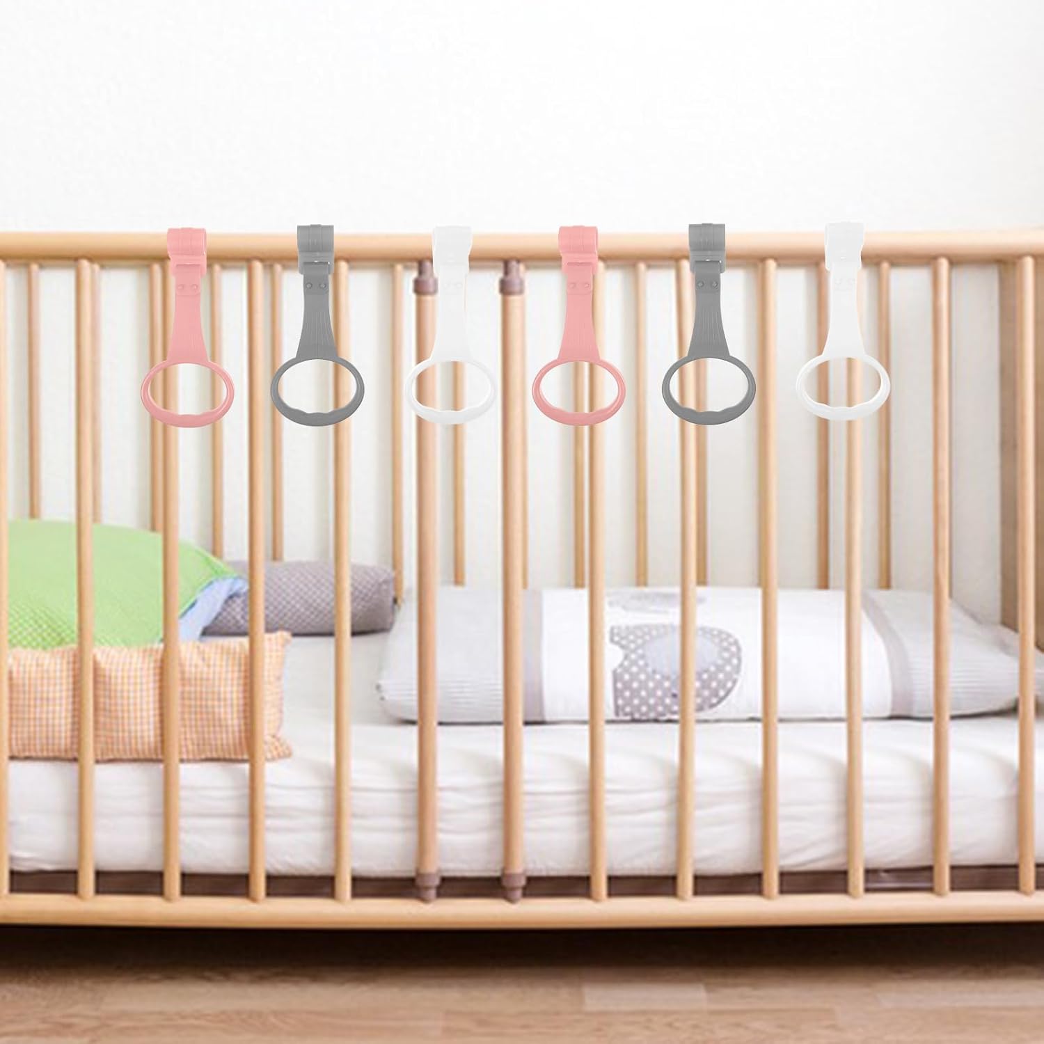 Argolas de Puxar Safigle para Berço Auxílio Caminhada 6 Peças 7 Argolas de Puxar Safigle para Berço Auxílio Caminhada 6 Peças - Imagem 7