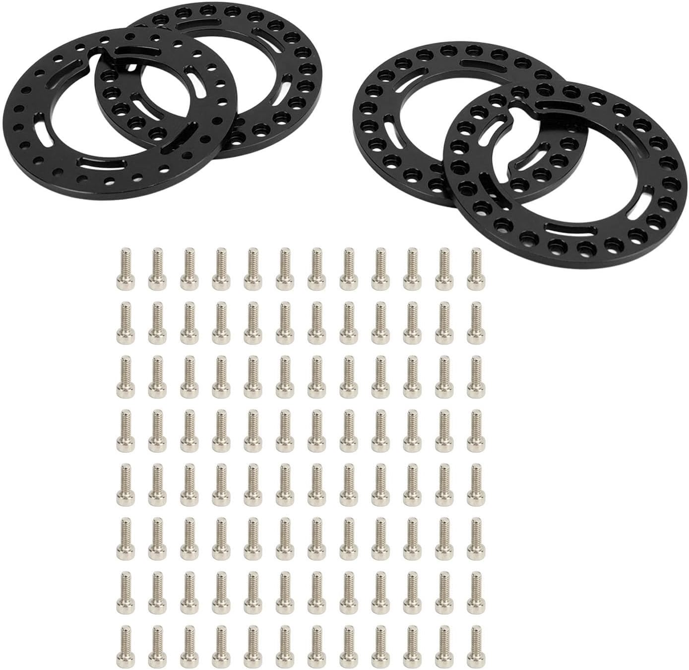 Anéis Beadlock TOPINCN 1.9 pol para Rodas de Carro RC 1/10 6 Anéis Beadlock TOPINCN 1.9 pol para Rodas de Carro RC 1/10 - Imagem 6