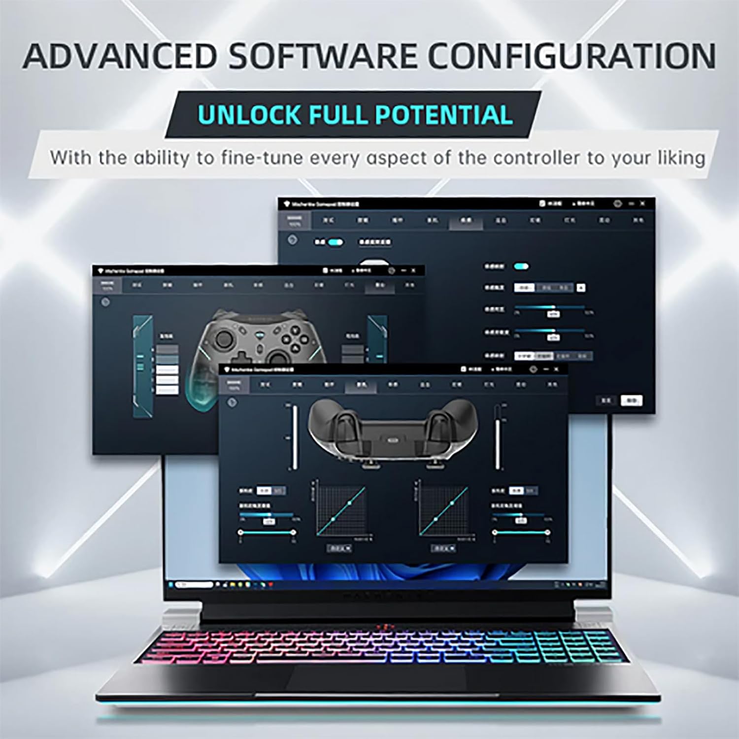 Controle Gamer Machenike G5 Pro Sem Fio Bluetooth para PC e NS 7 Controle Gamer Machenike G5 Pro Sem Fio Bluetooth para PC e NS - Imagem 7