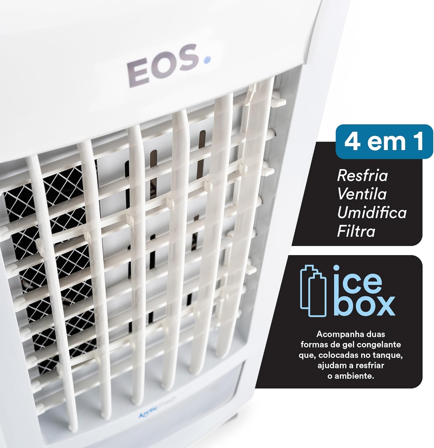 Climatizador de Ar EOS Artic Fresh 3,5 Litros Portátil 110V 4 Climatizador de Ar EOS Artic Fresh 3,5 Litros Portátil 110V - Imagem 4