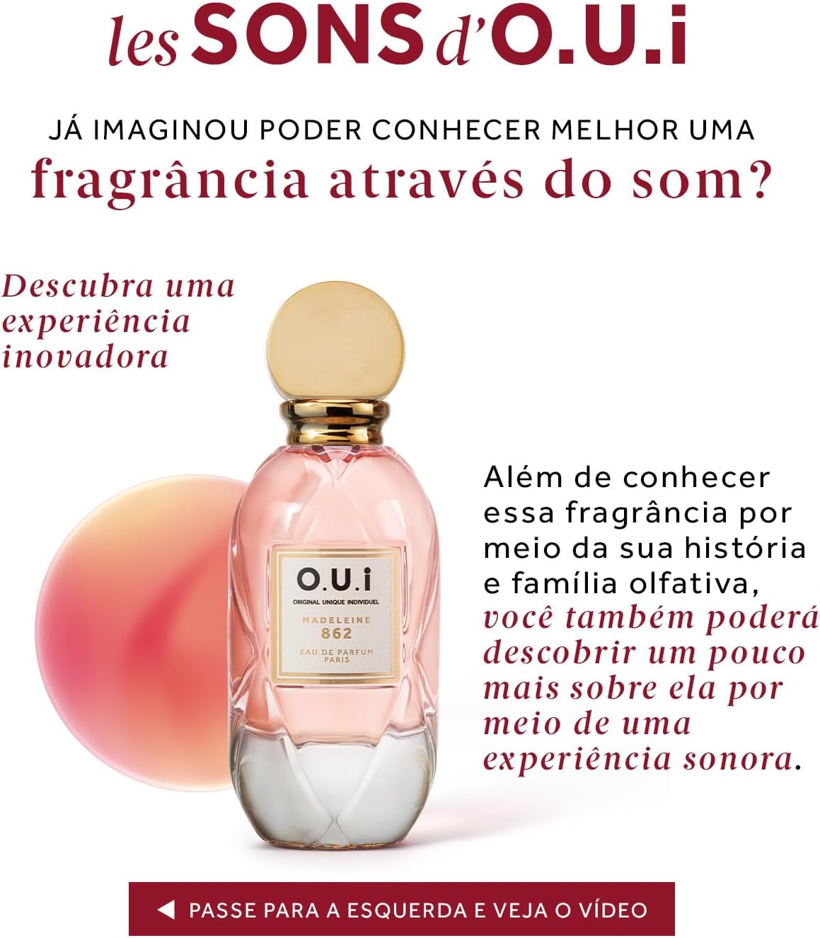 Perfume O.U.i Madeleine 862 Eau de Parfum Feminino 75ml 2 Perfume O.U.i Madeleine 862 Eau de Parfum Feminino 75ml - Imagem 2