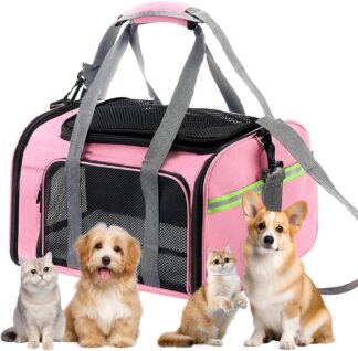 Bolsa Transporte Pet Python Fly XHPUCCB02 Com Ventilação Rosa