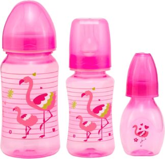 Kit Mamadeiras Petita Super Rosa 3 Unidades Bico Silicone