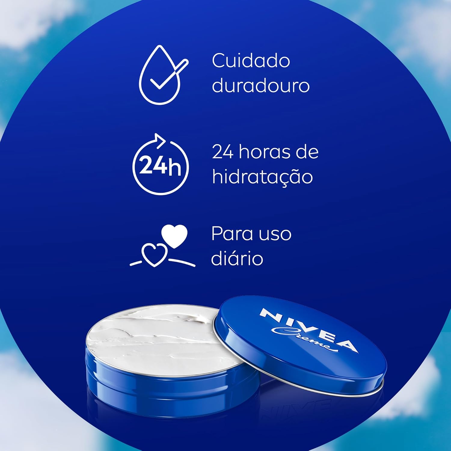 Creme Hidratante NIVEA Lata 145g Hidratação Profunda Corporal 10 Creme Hidratante NIVEA Lata 145g Hidratação Profunda Corporal - Imagem 10