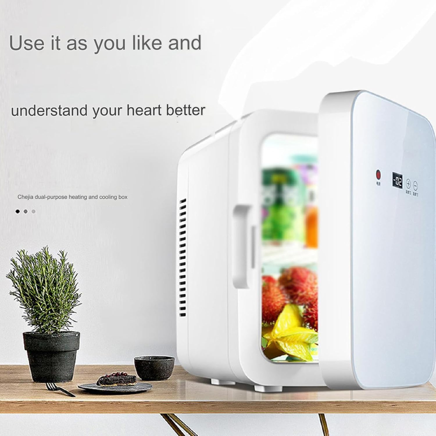 Geladeira Portátil YXHQWEF-CXBFHS 8L para Carro e Casa Compacta 2 Geladeira Portátil YXHQWEF-CXBFHS 8L para Carro e Casa Compacta - Imagem 2