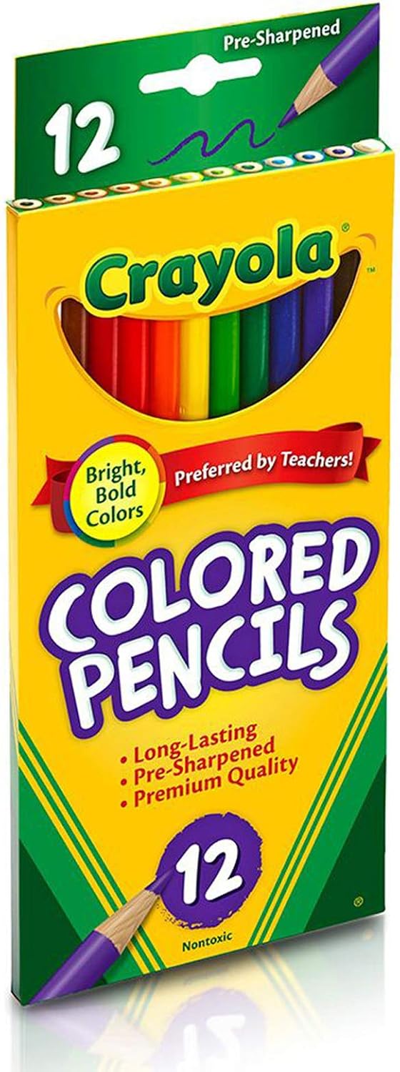 Lápis de Cor Crayola Longo 12 Unidades Escolar Profissional 3 Lápis de Cor Crayola Longo 12 Unidades Escolar Profissional - Imagem 3