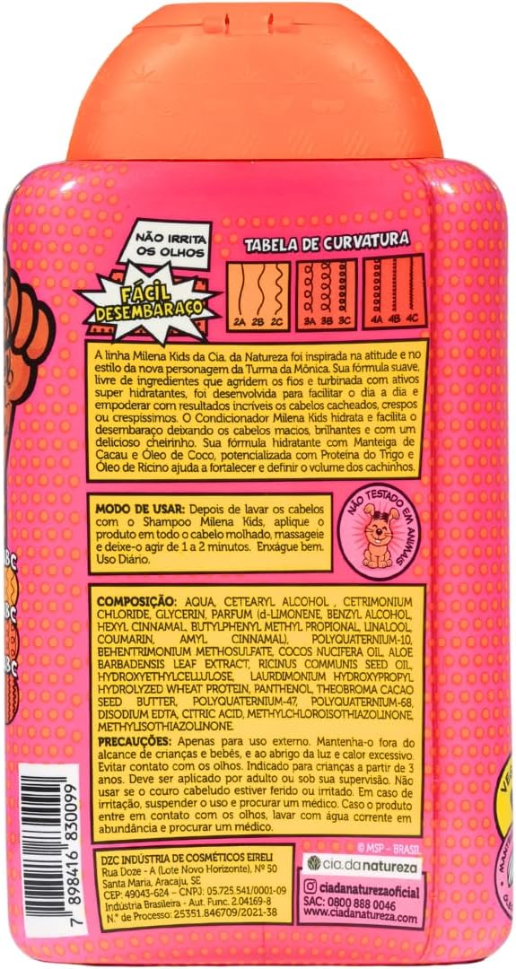 Condicionador Cia da Natureza Turma da Monica Milena Cachos 15 Condicionador Cia da Natureza Turma da Monica Milena Cachos - Imagem 15