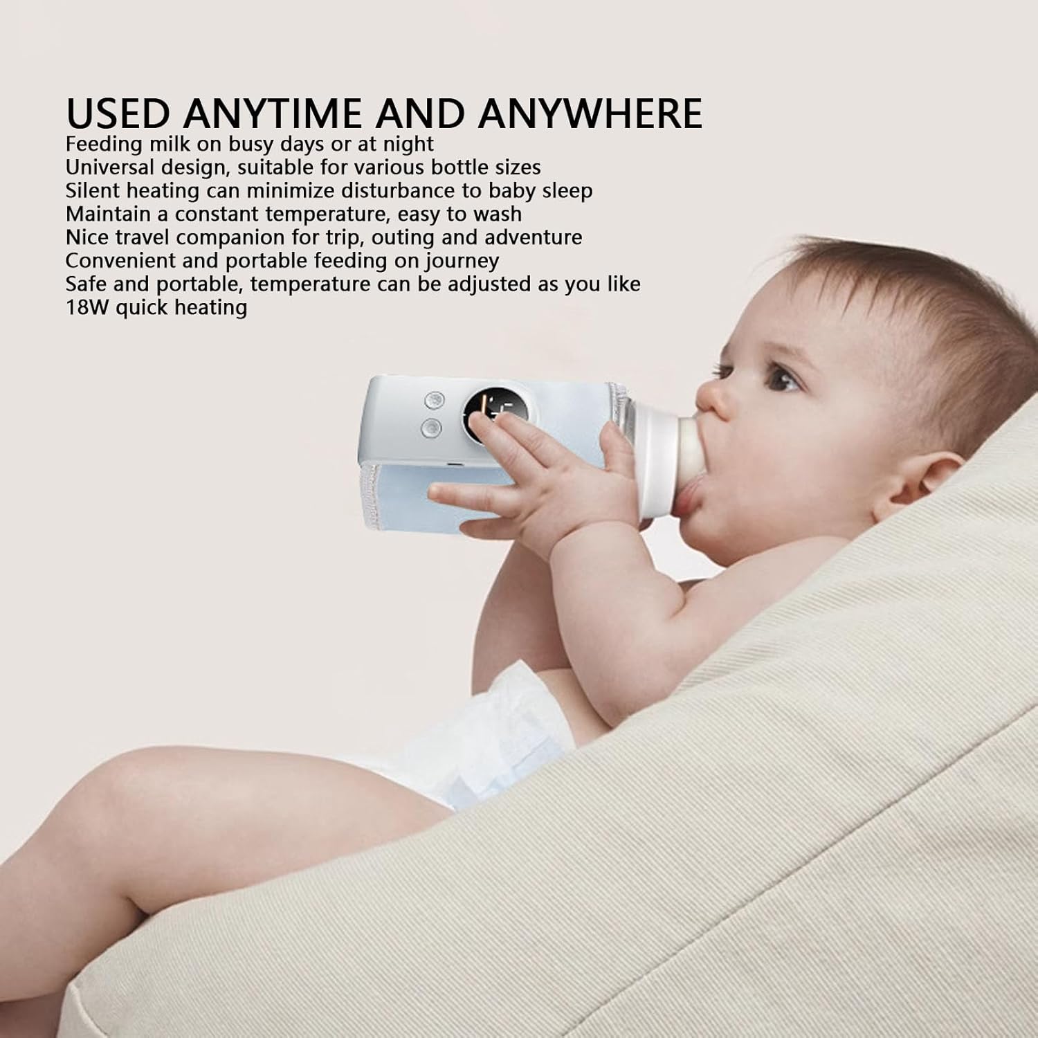 Aquecedor de Mamadeiras ZJchao Portátil USB para Viagem 2 Aquecedor de Mamadeiras ZJchao Portátil USB para Viagem - Imagem 2