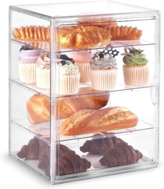 Vitrine ToBeAce HC-BDC-001 Transparente Ajustável Para Confeitaria