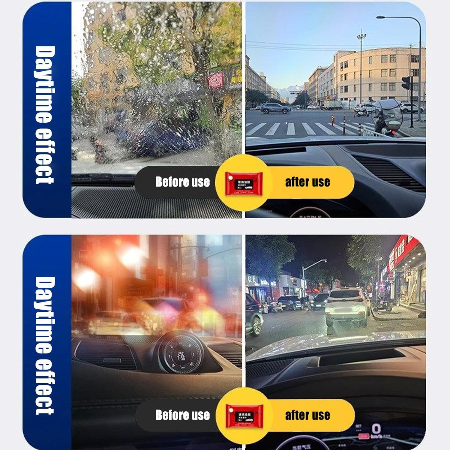 Removedor de Película de Óleo para Para-brisas de Carro Limpeza 5 Removedor de Película de Óleo para Para-brisas de Carro Limpeza - Imagem 5