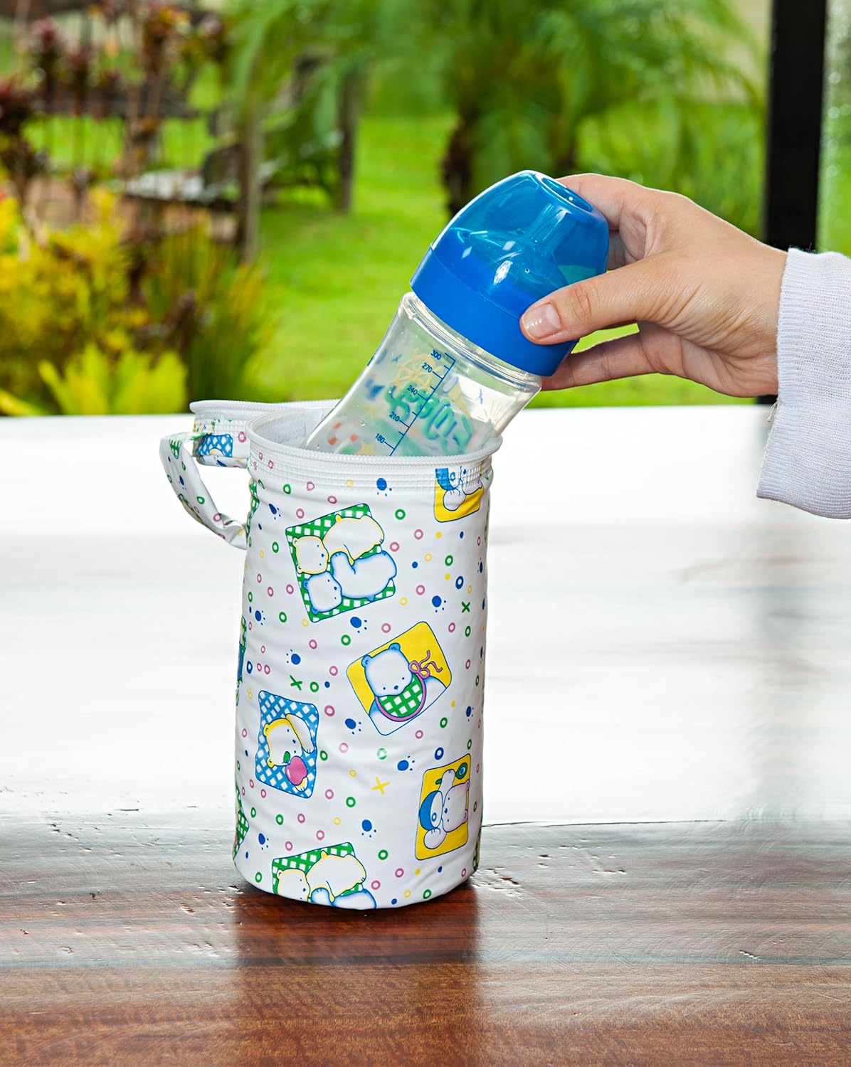 Porta Mamadeira Térmico Bebê Infantil Impermeável Urso Amarelo 2 Porta Mamadeira Térmico Bebê Infantil Impermeável Urso Amarelo - Imagem 2