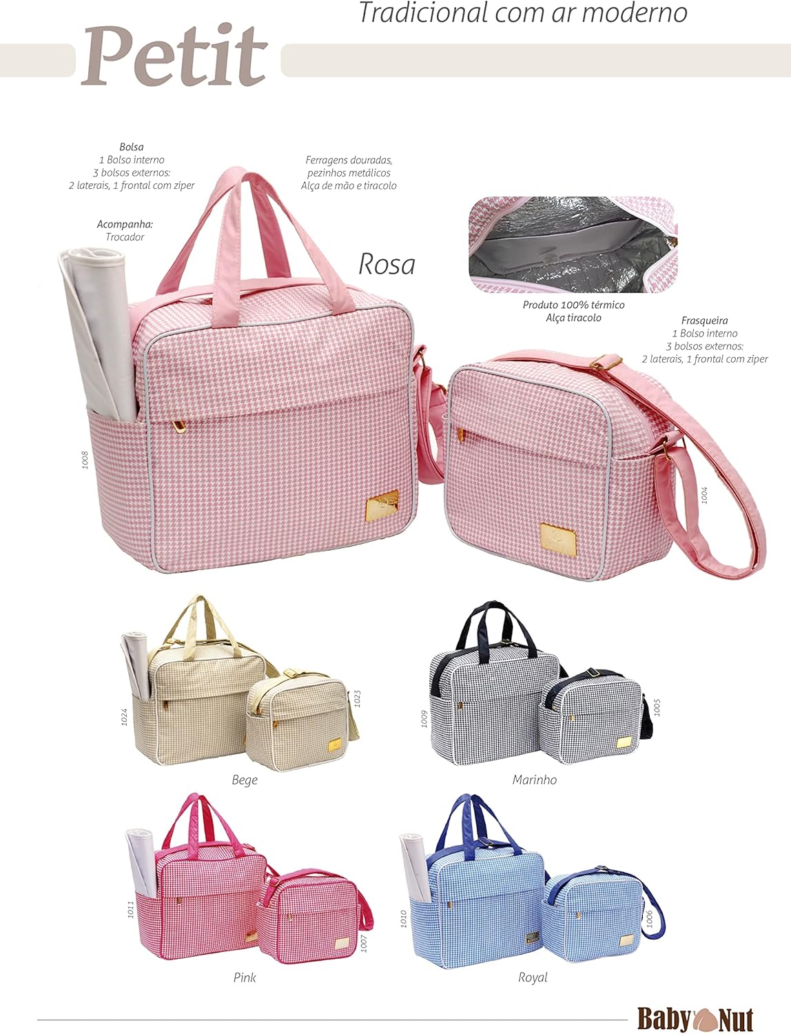Frasqueira Térmica Baby Nut Petit Poule para Bebê Marinho 3 Frasqueira Térmica Baby Nut Petit Poule para Bebê Marinho - Imagem 3