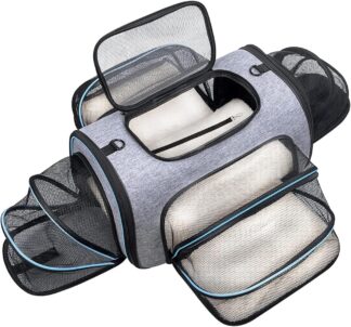 Bolsa de Transporte Pet Expansível Luxo para Cães e Gatos